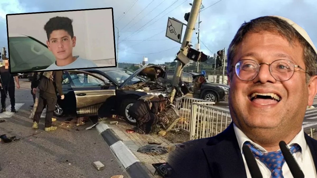 Bakanlıktan skandal açıklama! İsrailli aşırı sağcı bakana ait resmi araç Filistinli genci ezdi