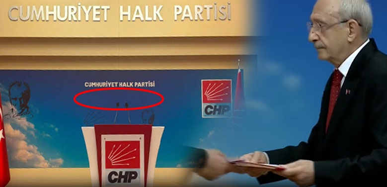 Kılıçdaroğlu’nun konuştuğu salonda dikkat çeken değişiklik